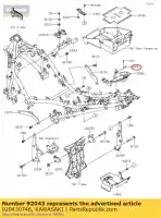 920430746, Kawasaki, szpilka 6x23 ex300adf kawasaki  ninja z 300 400 2013 2014 2015 2016 2017 2018 2019 2020 2021, Nowy