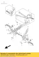 4351641G00, Suzuki, bar, piede anteriore suzuki gsx r 600 750 1000 2005 2006 2007 2008, Nuovo