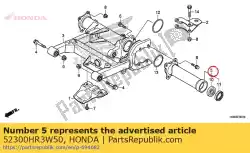 Qui puoi ordinare tubo assemblato, l. Alloggio da Honda , con numero parte 52300HR3W50: