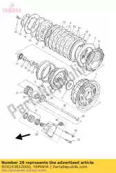 Ici, vous pouvez commander le levier de poussée comp. Auprès de Yamaha , avec le numéro de pièce 5UX163810000: