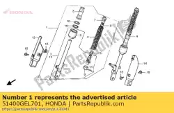 pipe assy., r. Slid van Honda, met onderdeel nummer 51400GEL701, bestel je hier online: