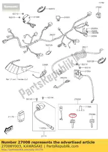 kawasaki 27008Y003 key-lock, blank kvf300ccf - Lado inferior