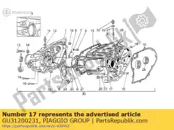 Here you can order the transmission cage from Piaggio Group, with part number GU31200231: