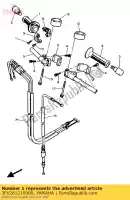 3FV261210000, Yamaha, stuur (links) yamaha fz fzr fzrrw fzrr 750, Nieuw