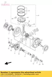 Tutaj możesz zamówić korba 1 od Yamaha , z numerem części 1SL114120000: