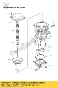 triumph T1241028 gicleur principal 98 - La partie au fond