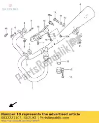 Qui puoi ordinare rondella da Suzuki , con numero parte 0832221107: