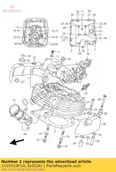 Here you can order the head assy,cylin from Suzuki, with part number 1110310F10: