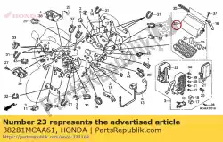 Aquí puede pedir cubierta superior de Honda , con el número de pieza 38281MCAA61: