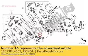 Honda 18373ML4003 banda, r. ex. tubo - Il fondo