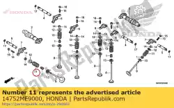 Here you can order the spring, ex. Valve outer from Honda, with part number 14752ME9000: