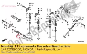 honda 14752ME9000 spring, ex. valve outer - Bottom side