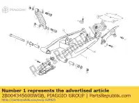 2B004345600WGB, Piaggio Group, forcellone derbi gilera rcr rcr 50 senda senda r drd x treme senda sm drd x treme smt zapabb01 zdpab zdpaba01, zdpabb0,  zdpabb01, zdpabl01 0 50 2008 2010 2011 2012 2013 2014 2016 2017 2018, Nuovo