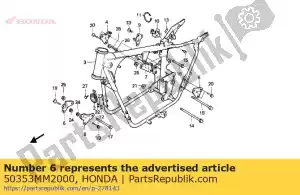 Honda 50353MM2000 placa, fr.engine h - Lado inferior