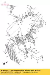 Ici, vous pouvez commander le tuyau 5 auprès de Yamaha , avec le numéro de pièce 3D8125880000: