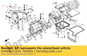 Honda 64486KZL950 cuadro subconjunto, centavo - Lado inferior