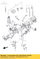 3661008F10, Suzuki, harness,wiring suzuki gsxr  gsx fu f gsx600f gsx750f 600 750 , New