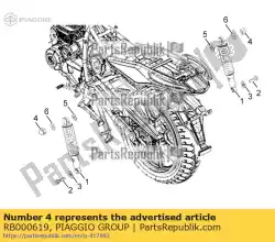 Aqui você pode pedir o nenhuma descrição disponível no momento em Piaggio Group , com o número da peça RB000619: