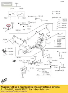 kawasaki 21176Y008 capteur, véhicule en panne sc300aef - La partie au fond