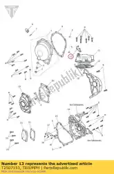 Qui puoi ordinare connettore cambio rapido staffa da Triumph , con numero parte T2507153: