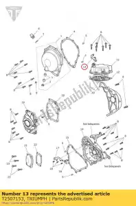 triumph T2507153 connettore cambio rapido staffa - Il fondo