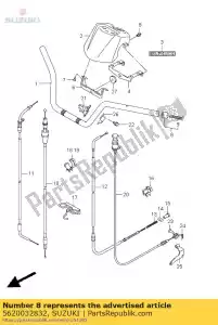 Suzuki 5620032832 conjunto de balanceador - Lado inferior