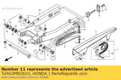 Ici, vous pouvez commander le col, rr. Coussin auprès de Honda , avec le numéro de pièce 52463MBZ610: