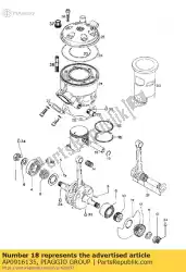 Aquí puede pedir pasador de pistón 282 cc-18x12x53. 7 de Piaggio Group , con el número de pieza AP0916135: