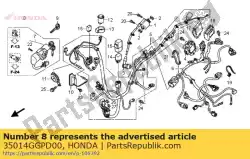 sleutel & schroef set van Honda, met onderdeel nummer 35014GGPD00, bestel je hier online: