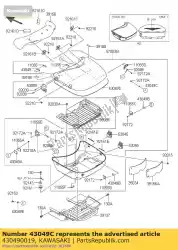 Aquí puede pedir embalaje vn1700a9f de Kawasaki , con el número de pieza 430490019: