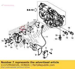 Aquí puede pedir filtro comp., válvula de carrete de Honda , con el número de pieza 11372MGSD20: