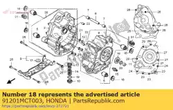 Aqui você pode pedir o selo de óleo, 39,8x64x7 em Honda , com o número da peça 91201MCT003: