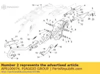 AP9100974, Piaggio Group, rear exhaust pipe aprilia  rxv sxv 450 2006, New