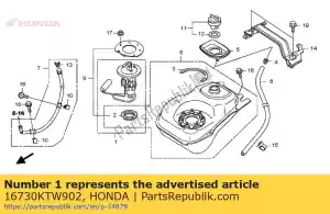 Honda 16730KTW902 pump unit, fuel - Bottom side