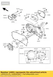 Qui puoi ordinare coperchio, pompa acqua vn1600-b1h da Kawasaki , con numero parte 140910124: