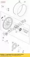 7640900104430, KTM, rueda delantera cpl.1,6x21 excel husqvarna ktm  rally 450 2015 2016 2017 2019 2020 2021, Nuevo