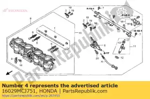 Honda 16029MCJ751 jeu de vis, butée - La partie au fond