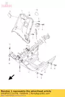 5WWF831101P8, Yamaha, protetor de perna 1 lnmr yamaha cw 50 2005, Novo