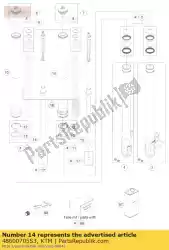 Ici, vous pouvez commander le kit de cartouche cpl. R / s auprès de KTM , avec le numéro de pièce 48600705S3: