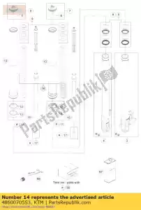 ktm 48600705S3 kit de cartouche cpl. r / s - La partie au fond