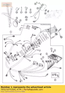 ktm 76511075200 faisceau de câbles 2012 - La partie au fond