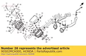 Honda 90502MCA000 rondelle, lisse, 3 mm - La partie au fond