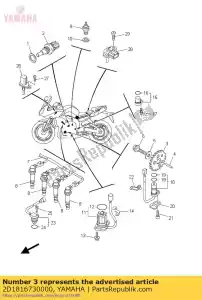 yamaha 2D1816730000 rotor - Onderkant