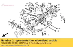 Aquí puede pedir caucho comp., montaje de Honda , con el número de pieza 50200KR3000: