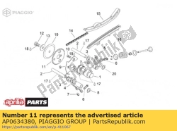 Aprilia AP0634380, Gear z=34, OEM: Aprilia AP0634380