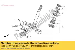 Aquí puede pedir bocina comp. (alto) de Honda , con el número de pieza 38110KY4008: