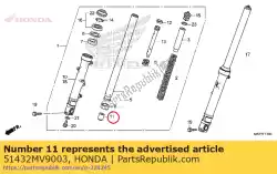 Aquí puede pedir pieza, bloqueo de aceite de Honda , con el número de pieza 51432MV9003: