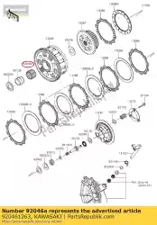 Aquí puede pedir aguja de rodamiento zx600-g1 de Kawasaki , con el número de pieza 920461263: