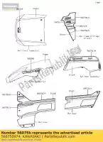 560750974, Kawasaki, 01 padrão, guarda lateral, rh, cnt kawasaki krf800 teryx le krt800 teryx4 800 , Novo