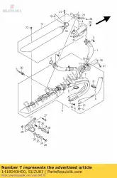 Qui puoi ordinare coperchio, scarico r da Suzuki , con numero parte 1418040H00: